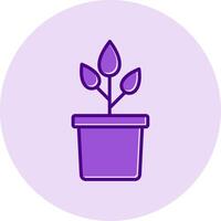 Plant Pot Vecto Icon vector