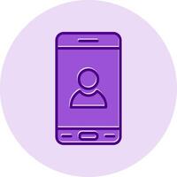 Mobile User Vecto Icon vector