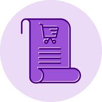 Shopping List Vecto Icon vector