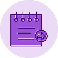 Notes Share Vecto Icon vector