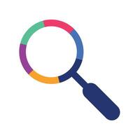 Search icon or magnifying glass vector illustration