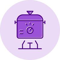 Slow Cooker Vecto Icon vector