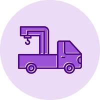 Crane Truck Vecto Icon vector