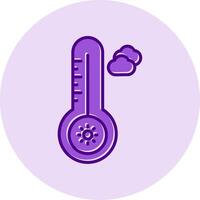 Temperature Hot Vecto Icon vector