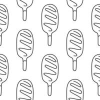 ice cream color cold sweet food pattern vector