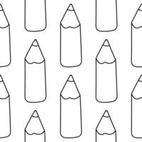 pencil draw write tool childrens day pattern vector