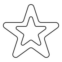 star symbol bright drawing simple icon doodle vector