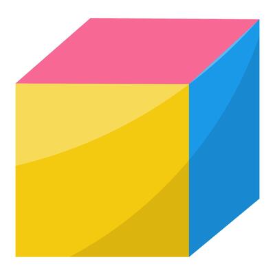 cube toy childrens day play learning icon