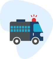 Police Van Vecto Icon vector