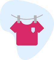 Washing Clothes Vecto Icon vector