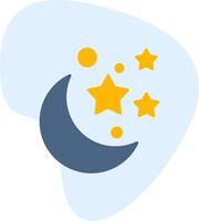 Moon And Stars Vecto Icon vector