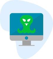 Alien Research Vecto Icon vector