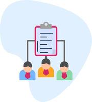 Work distribution Vecto Icon vector