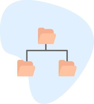 carpeta datos compartiendo vecto icono vector