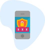 Mobile Security Vecto Icon vector