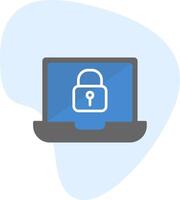 Laptop Lock Vecto Icon vector