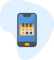 Smartphone Calendar Vecto Icon vector