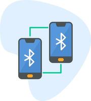 Phone Bluetooth Connected Vecto Icon vector
