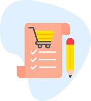 Shopping List Vecto Icon vector