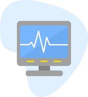 Ecg Reading Vecto Icon vector