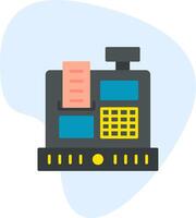 Cashier Machine Vecto Icon vector