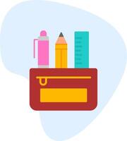 Pencil Case Vecto Icon vector