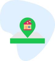 House Location Pin Vecto Icon vector