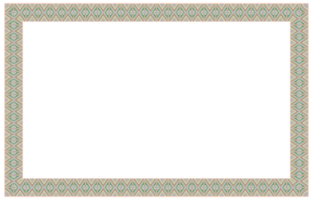 Decorative pattern frame with floral ornaments for cards and invitations png