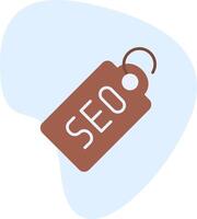 seo etiqueta vecto icono vector