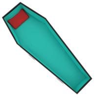 Coffin isolated on transparent png