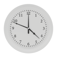 Analog clock isolated on transparent png