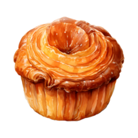 ai généré danois Pâtisserie pain l'eau Couleur salut qualité isolé png