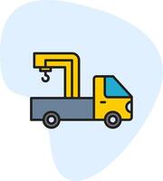 Crane Truck Vecto Icon vector