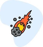 Meteor Vecto Icon vector