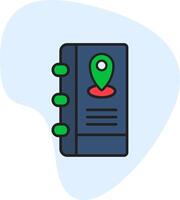 Address Book Vecto Icon vector