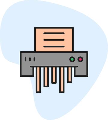 Paper Shredder Vecto Icon