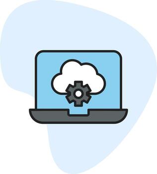 Cloud Computing Vecto Icon vector