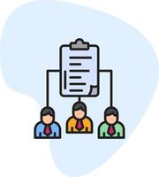Work distribution Vecto Icon vector