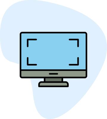 Monitor Vecto Icon