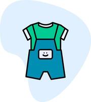 Dungarees Vecto Icon vector