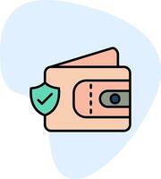 Wallet Secure Vecto Icon vector