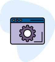 Browser Setting Vecto Icon vector