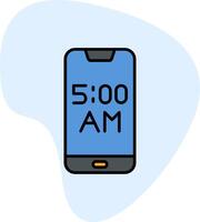 teléfono inteligente alarma vecto icono vector