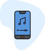 Mobile Music Player Vecto Icon vector