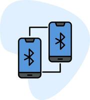 Phone Bluetooth Connected Vecto Icon vector