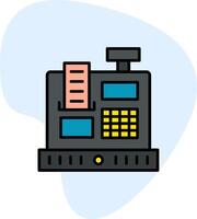 Cashier Machine Vecto Icon vector