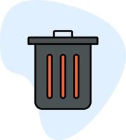 Dustbin Vecto Icon vector