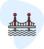 puente vecto icono vector