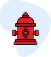 Fire Hydrant Vecto Icon vector