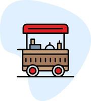 Food Cart Vecto Icon vector